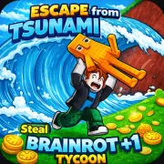 Escape from Tsunami: Steal Brainrot +1 Tycoon