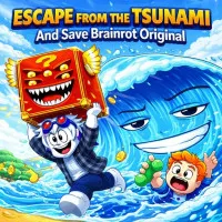 Escape from the Tsunami and Save Brainrot Original