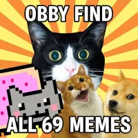 Obby: Find All 69 Memes
