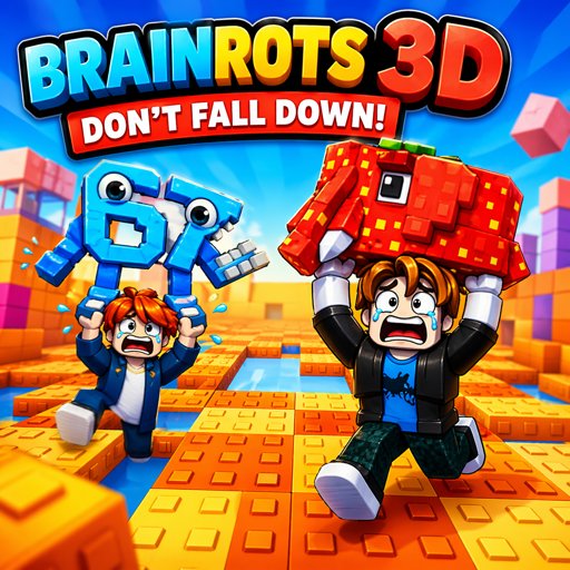 Brainrots 3D: Don&rsquo;t Fall Down! online game