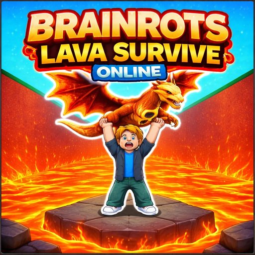 Brainrots Lava Survive Online game