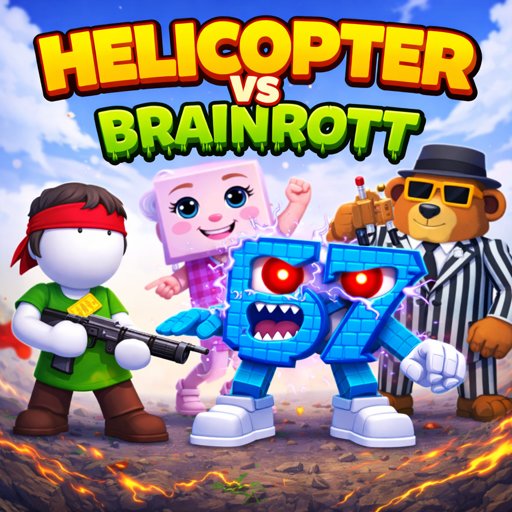 Helicopter vs Brainrots