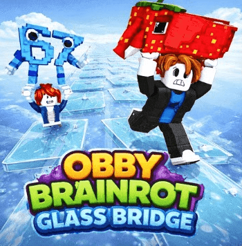 Obby Brainrot: Glass Bridge online game